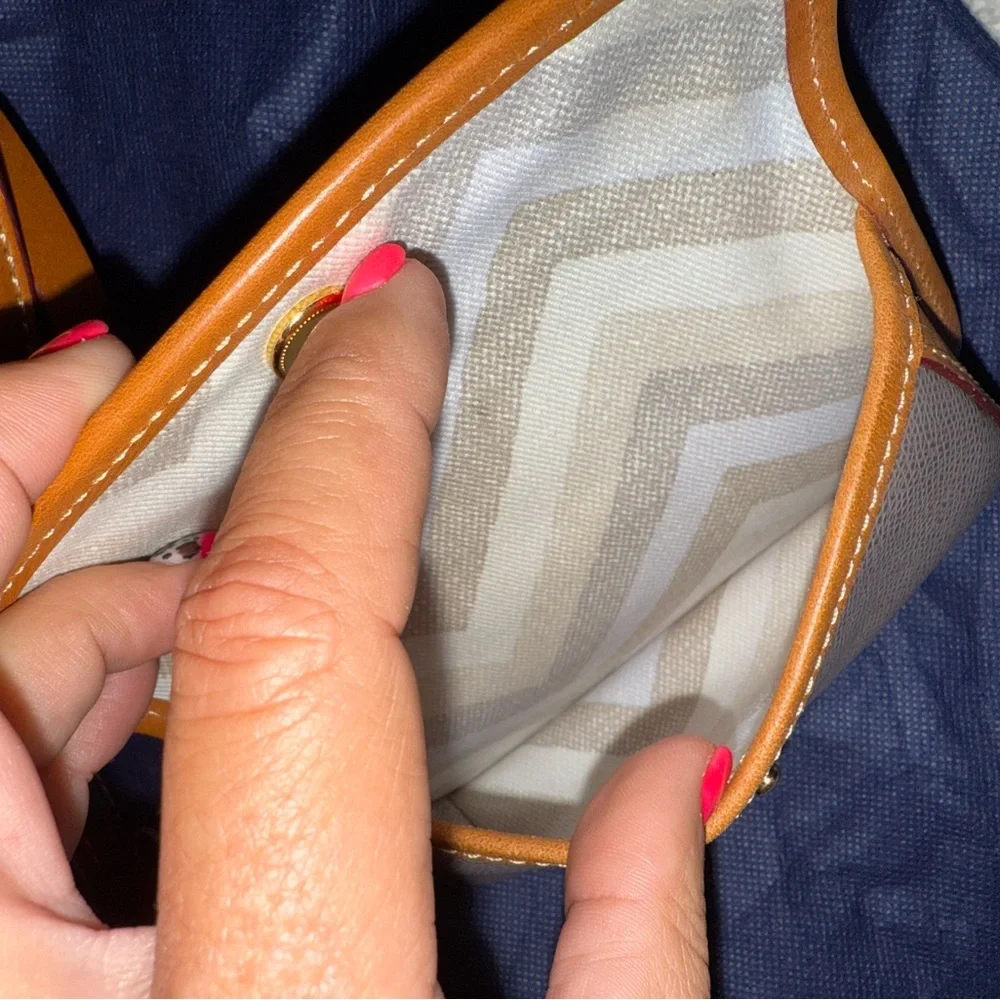 Browngray Dooney And Bourke Shelby Shopper Tote with dust bag and clip on wallet - Picture 6 of 14